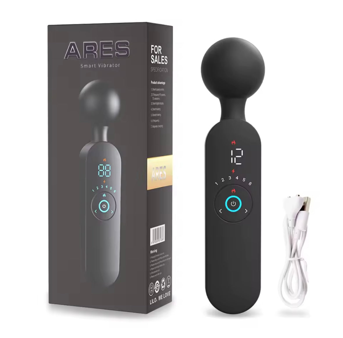 ARES Smart Heating Wand Massager